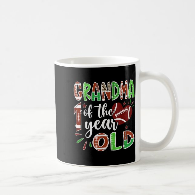 Mug Grandma Of The 1 Year Old Football 1st Birthday Bo (Droite)