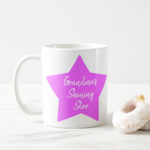 Mug Grandma's Shining Star rose Nouveau-né Photo