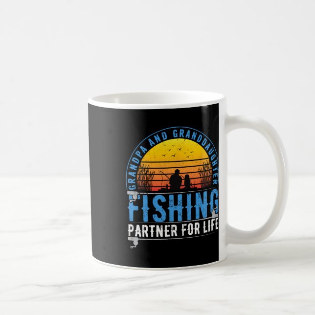 Mug Grandpa And Granddaughter Fishing Buddies For Life (Droite)