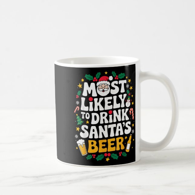 Mug Grandpa Christmas Men Dad Most Likely To Drink San (Droite)
