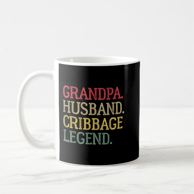 Mug Grandpa Mari Cribbage Legend Vintage Cribbage B (Gauche)