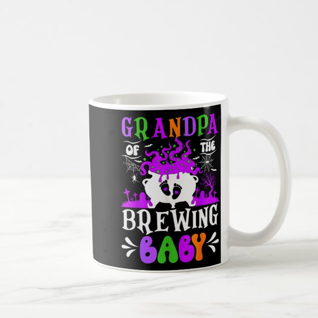 Mug Grandpa Of The Brewing Baby Grandpa To Be Hallowee (Droite)
