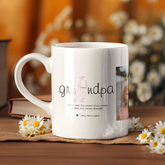 Mug Grandpa Photo Collage From Granddaughter