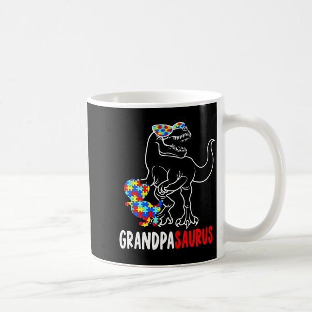 Mug Grandpasaurus T Rex Dinosaure Autisme Sensibilisat (Droite)