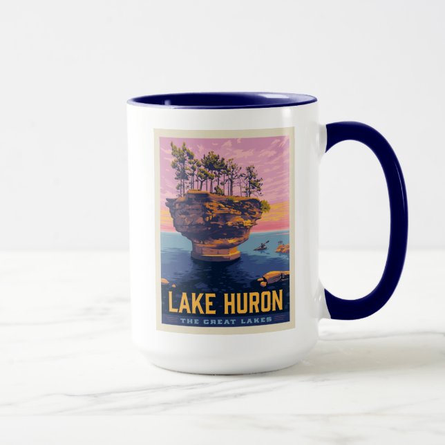 Mug Grands Lacs | Lac Huron (Droite)