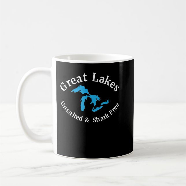 Mug Grands Lacs non salés et sans requin (Gauche)
