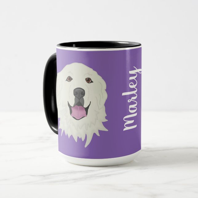 Mug Grands Pyrénées personnalisables (Devant gauche)