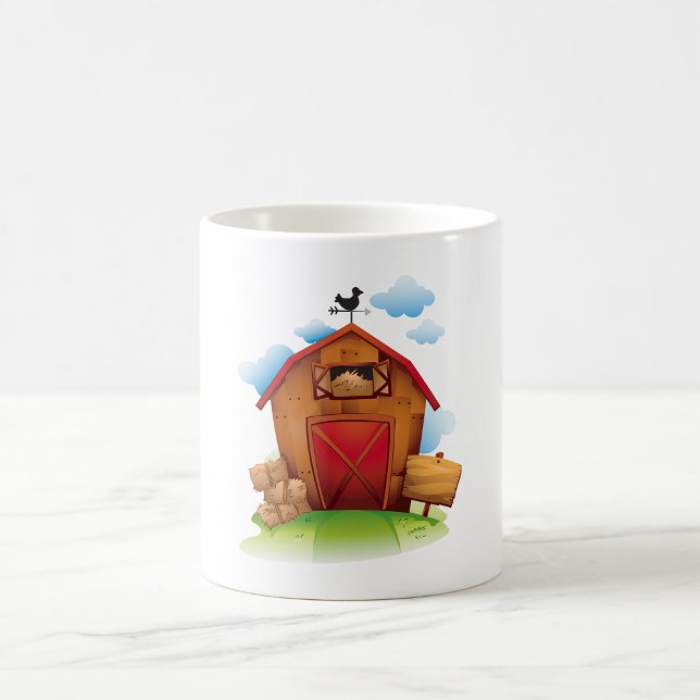 Mug Grange de ferme de campagne avec girouette (Créateur téléchargé)