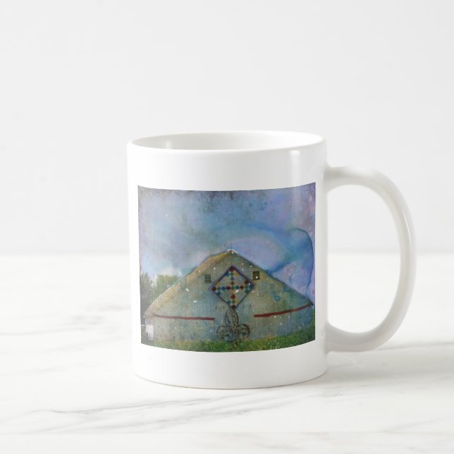Mug Grange éclaboussée d'aquarelle (Droite)