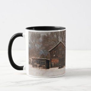 Mug Grange rustique & gîte Scène Vintage