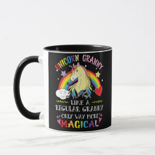Mug Granny Unicorne Comme Granny Régulière Uniquement