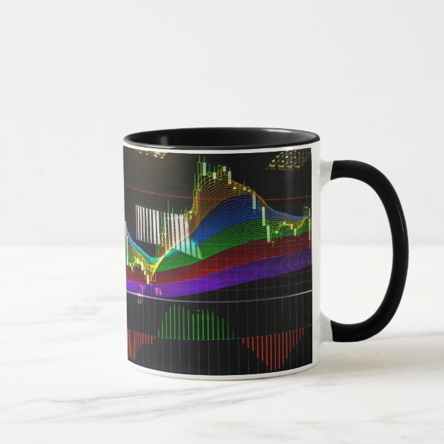 Mug Graphique С et lestico avec indicateur "Arc en cie (Droite)