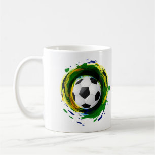 Mug Graphique classique de balle de soccer