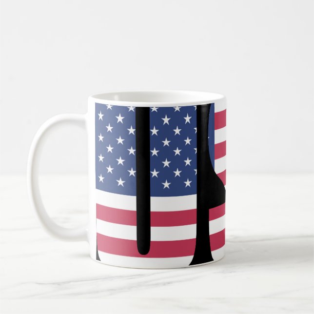 Mug Graphique Code-Barres Drapeau USA - Commentair (Gauche)