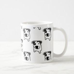 Mug Graphique d'à l'os de pitbull