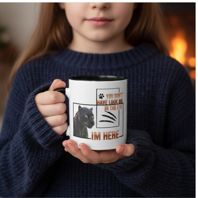 Mug Graphique de Black Panther "Je suis là" (Créateur téléchargé)