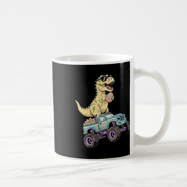 Mug Graphique de camion monstre T Rex de Pâques pour e (Droite)