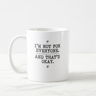 Mug Graphique de déclaration d'individualité Serif Vin