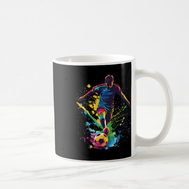 Mug Graphique de joueur de soccer Ll (Droite)