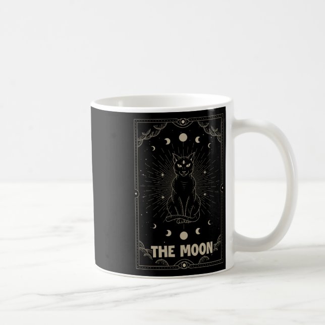 Mug Graphique de la carte Tarot Crescent Moon Cat pour (Droite)
