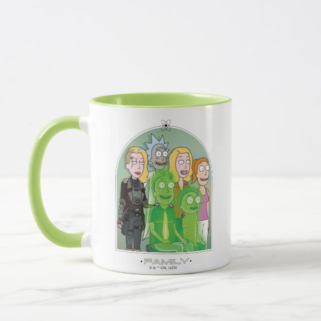 Mug Graphique de la famille Rick et Morty (Gauche)