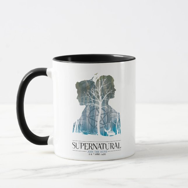 Mug Graphique de la forêt surnaturelle de Winchester B (Gauche)