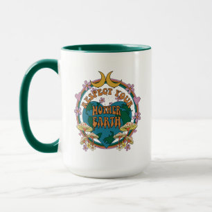 Mug Graphique de la Terre mère rétro des années 70