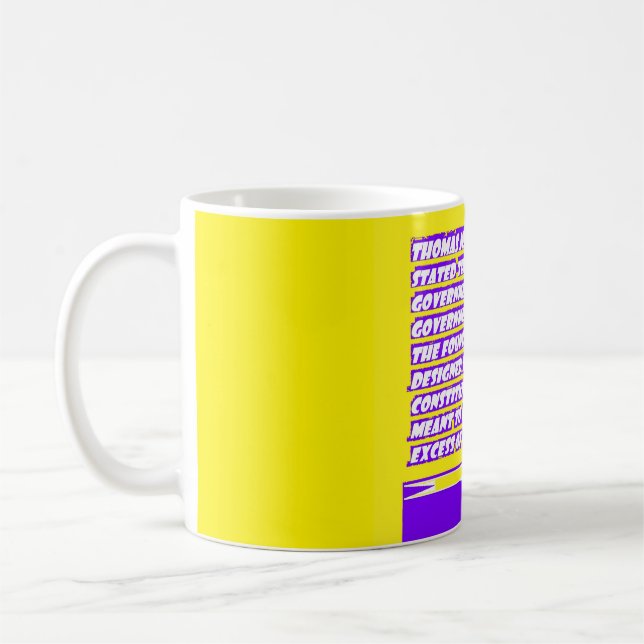 Mug Graphique de message de mots sur AMERICA (Gauche)