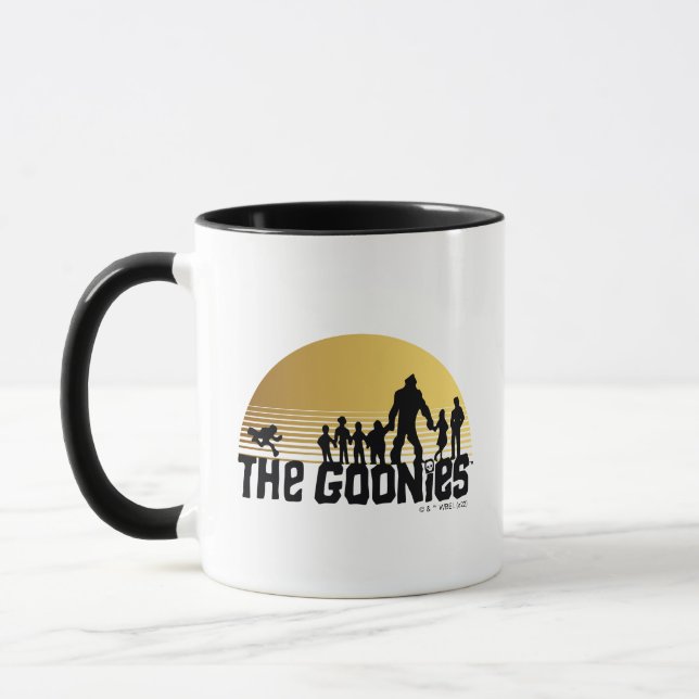 Mug Graphique de silhouette de coucher de soleil des G (Gauche)
