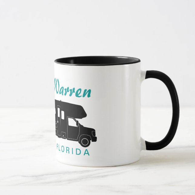 Mug Graphique de silhouette de la classe C Motorhome (Droite)
