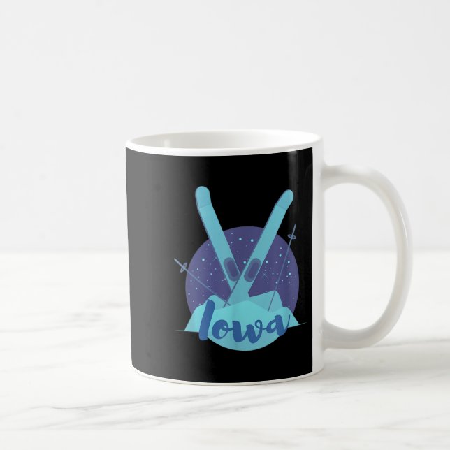 Mug Graphique De Ski Rétro Pour Les Vacances De Statio (Droite)