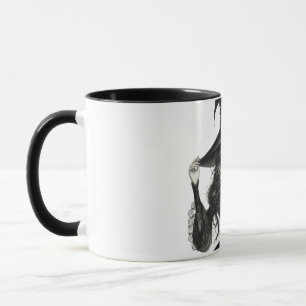 Mug graphique de sorcière vintage