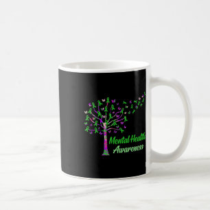 Mug Graphique de soutien des rubans d'arbre de sensibi
