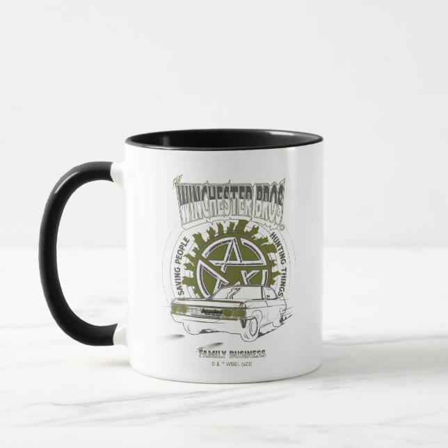 Mug Graphique de voiture surnaturel "The Winchester Br (Gauche)