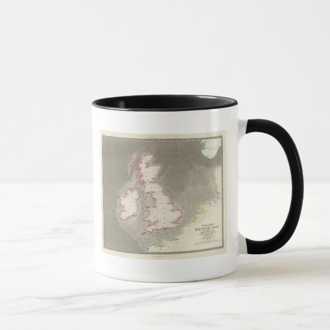 Mug Graphique des marées Britanniques (Droite)