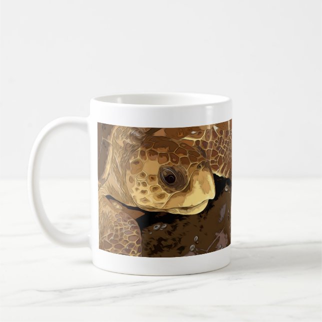 Mug Graphique des tortues de mer à tête germinale (Gauche)