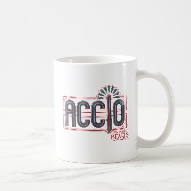 Mug Graphique d'orthographe Red Art Déco ACCIO™ (Droite)