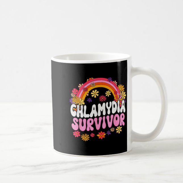 Mug Graphique drôle de survivant de Chlamydia  (Droite)