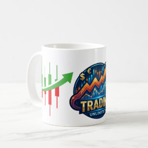 Mug Graphique en chandeliers du marché boursier Tradin