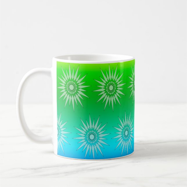 Mug - Graphique en étoile sur les couleurs du prin (Gauche)