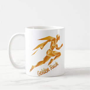 Mug Graphique et texte dorés