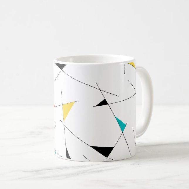 Mug Graphique géométrique moderne, tendance, simple et (Devant droit)