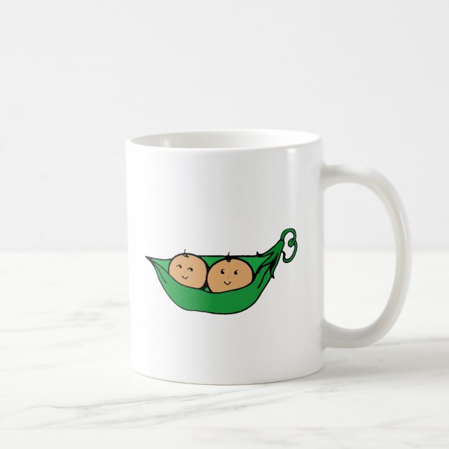 Mug Graphique jumeau de cosse (Droite)