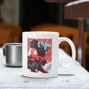 Mug Graphique minimaliste marché boursier taureau ours