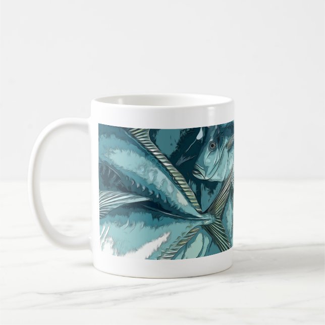 Mug Graphique Poisson de recherche (Gauche)
