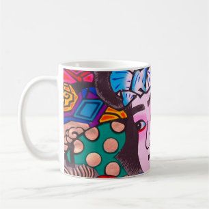 Mug Graphique sur Kiteart traditionnel japonais, cerf-