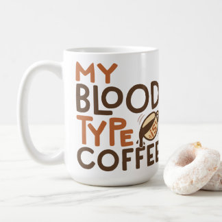 Mug Graphique Type Sanguin Café pour Cadeau d'Amateur