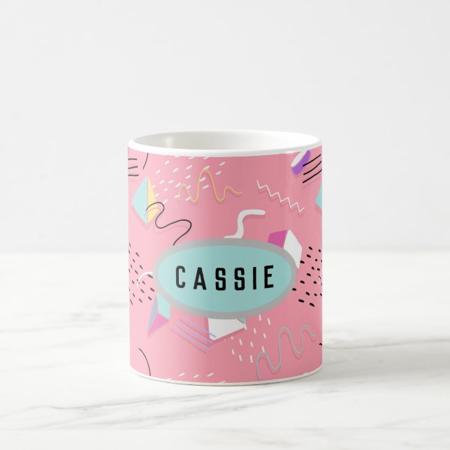 Mug Graphiques Rétro Fun Pink des Années 90 (Centre)