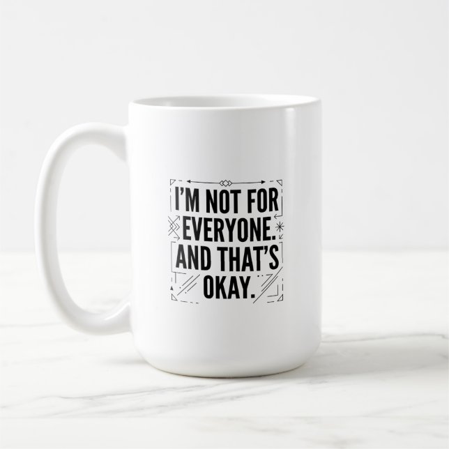 Mug Graphisme à typographie géométrique audacieuse (Gauche)