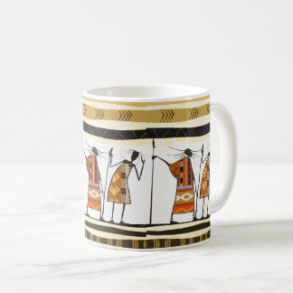 Mug Graphisme africain, chasseurs tribaux